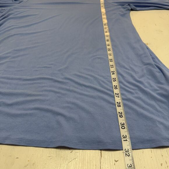 Eileen Fisher Dress XL Viscose Jersey Ballet Neck Tunic Dress 3/4 Sleeve Stretch - Picture 8 of 11